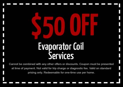 Discount on Evaporator Coil Services