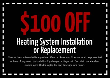 Discount on Heating System Installation or Replacement